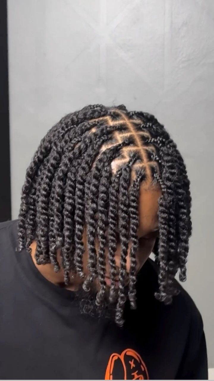 Men's two-strand twists